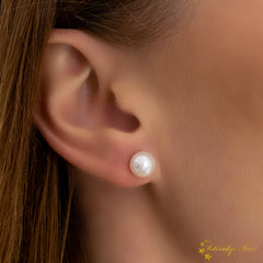 Akoya İnci Top Küpe