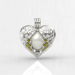 Melek Beyaz Güney Denizi İncili Kolye