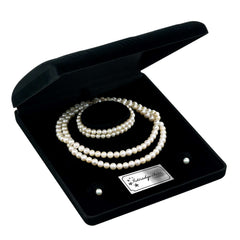 Double Dizi İnci Seti Akoya