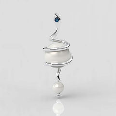 Kleopatra Beyaz Güney Denizi İncili Kolye