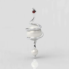 Kleopatra Beyaz Güney Denizi İncili Kolye