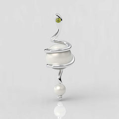 Kleopatra Beyaz Güney Denizi İncili Kolye