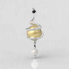 Kleopatra Sarı Güney Denizi İncili Kolye