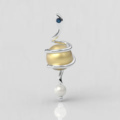 Kleopatra Sarı Güney Denizi İncili Kolye