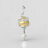 Kleopatra Sarı Güney Denizi İncili Kolye