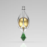 Zade Sarı Güney Denizi İncili Kolye