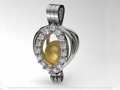 İnci Tanem Sarı Güney Denizi İncili Kolye