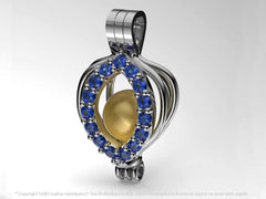 İnci Tanem Sarı Güney Denizi İncili Kolye