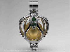 Lalezar Sarı Güney Denizi İncili Kolye