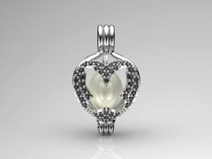 Kelebek İnci Kolye Seti Akoya - Tatlısu