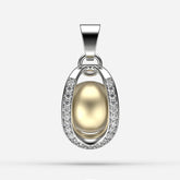 Sonsuz Tutku Sarı Güney Denizi İncili Kolye