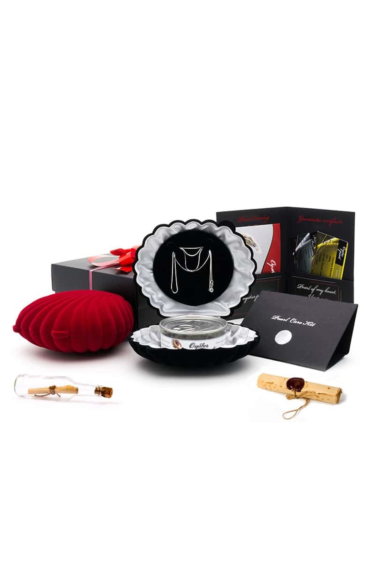 Sky Pearl  İnci Kolye Seti Akoya - Tatlısu