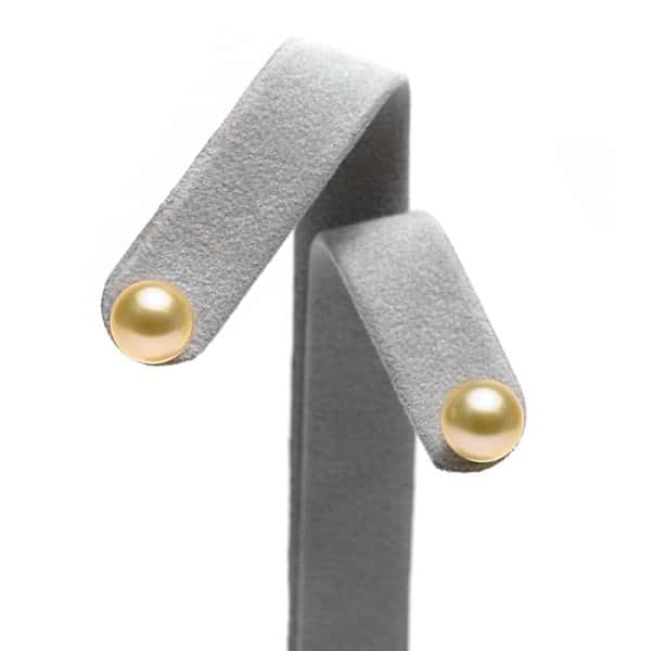 Sarı İnci Güney Denizi Top Küpe