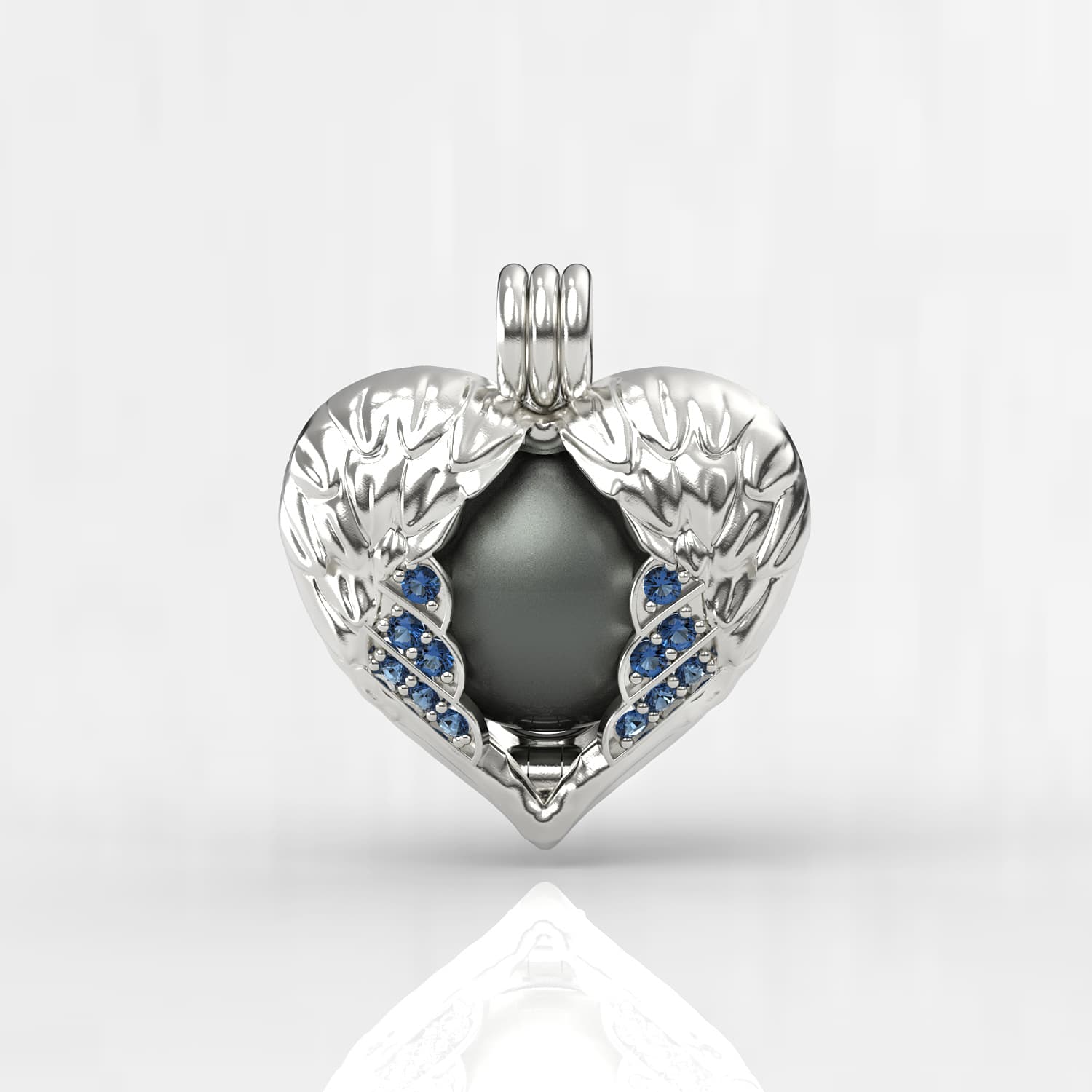 Melek Tahiti Siyah İncili Kolye