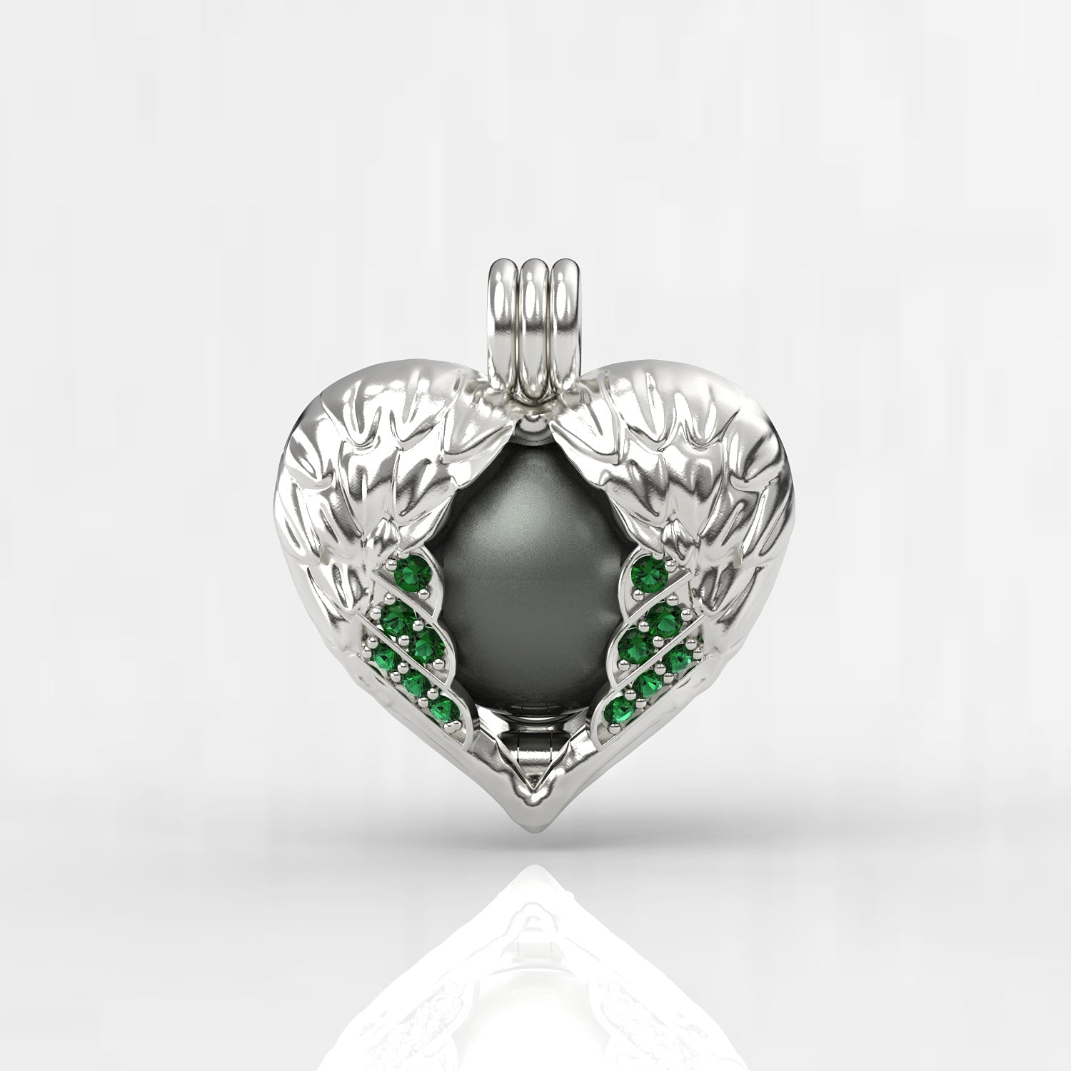 Melek Tahiti Siyah İncili Kolye