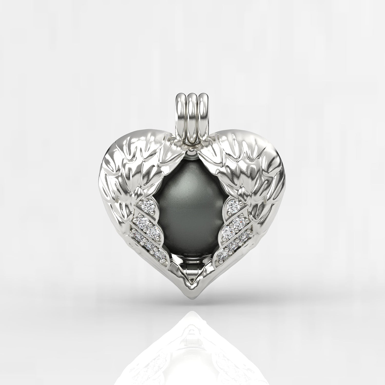 Melek Tahiti Siyah İncili Kolye