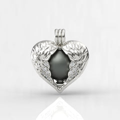 Melek Tahiti Siyah İncili Kolye