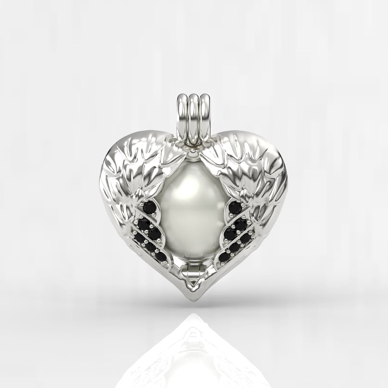 Melek Beyaz Güney Denizi İncili Kolye