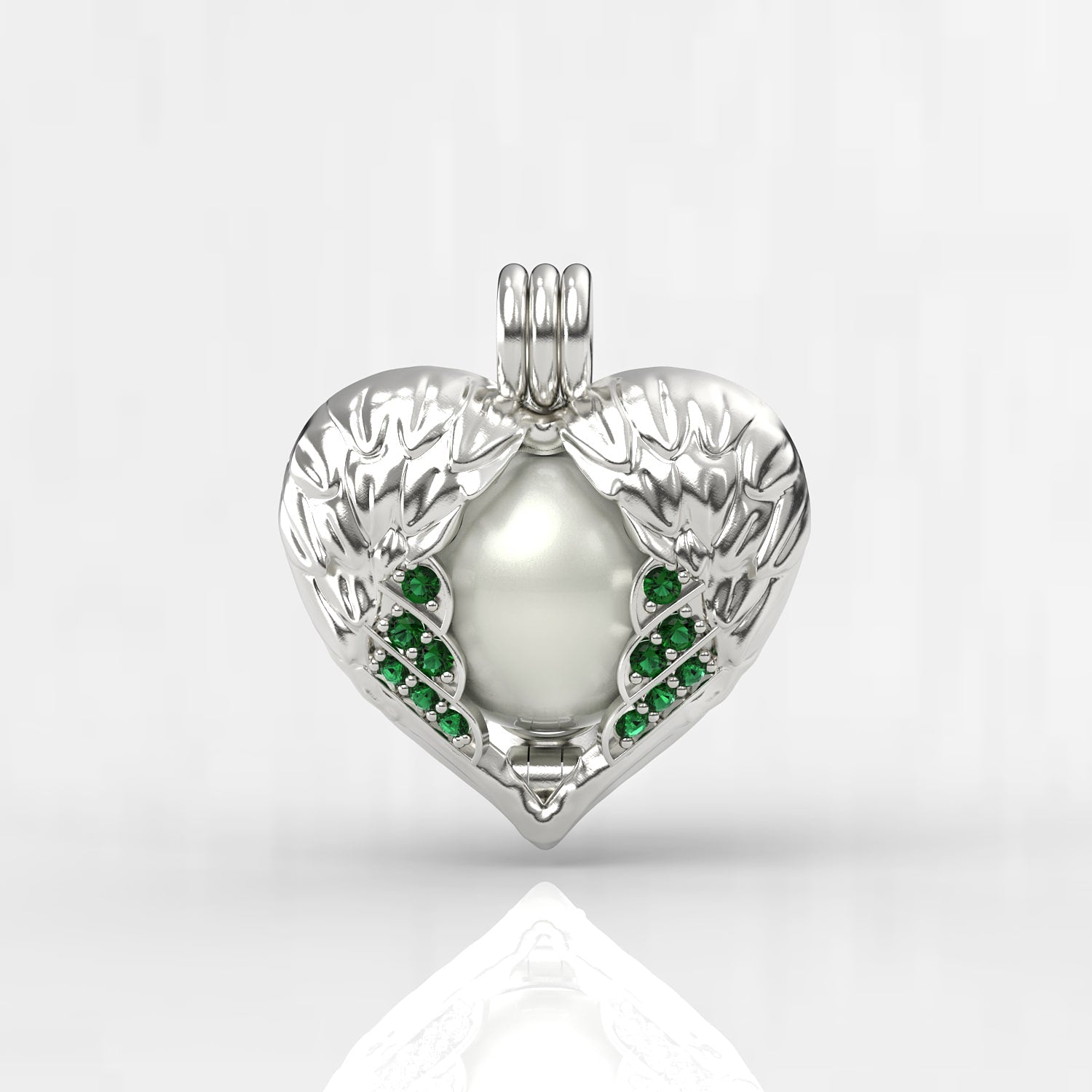 Melek Beyaz Güney Denizi İncili Kolye