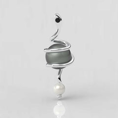 Kleopatra Tahiti Siyah İncili Kolye