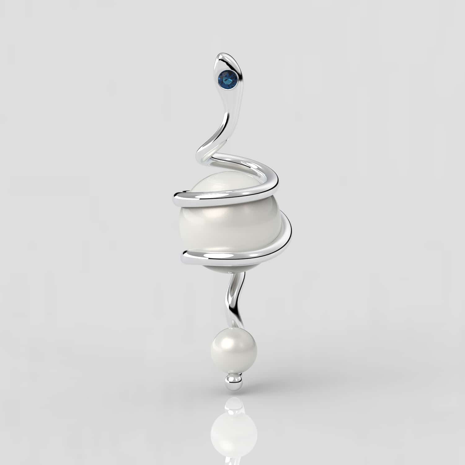 Kleopatra Beyaz Güney Denizi İncili Kolye