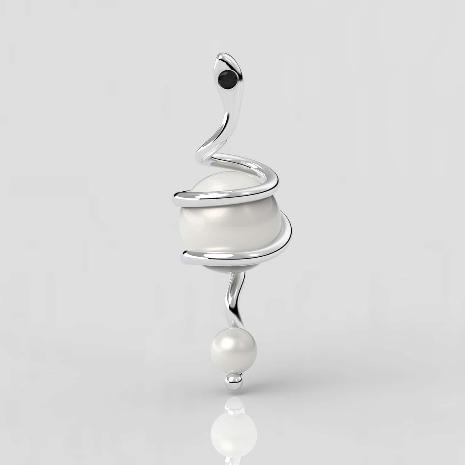 Kleopatra Beyaz Güney Denizi İncili Kolye