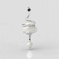 Kleopatra Beyaz Güney Denizi İncili Kolye