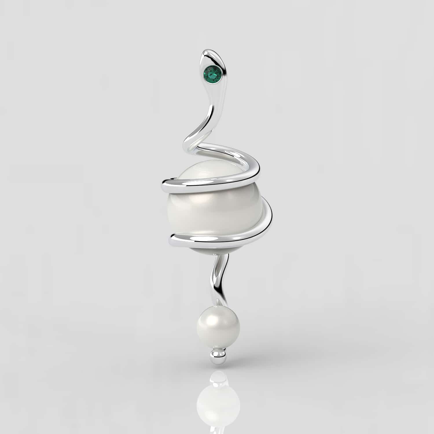 Kleopatra Beyaz Güney Denizi İncili Kolye