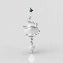 Kleopatra Beyaz Güney Denizi İncili Kolye