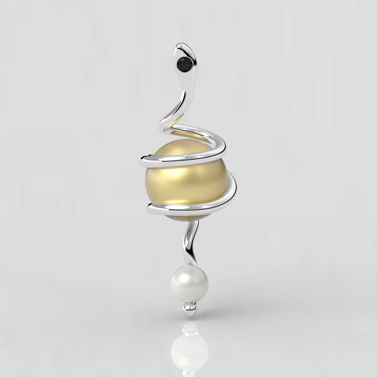 Kleopatra Sarı Güney Denizi İncili Kolye