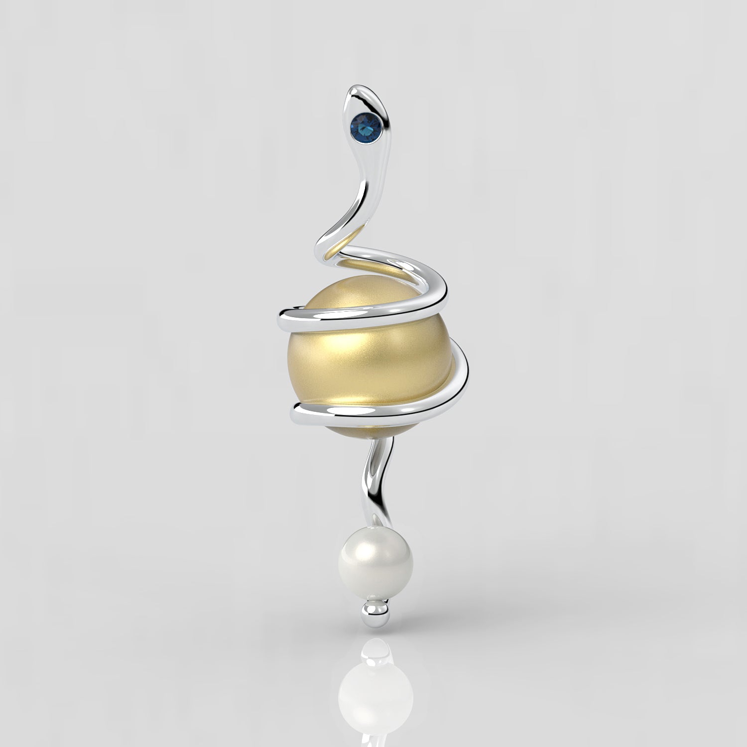 Kleopatra Sarı Güney Denizi İncili Kolye