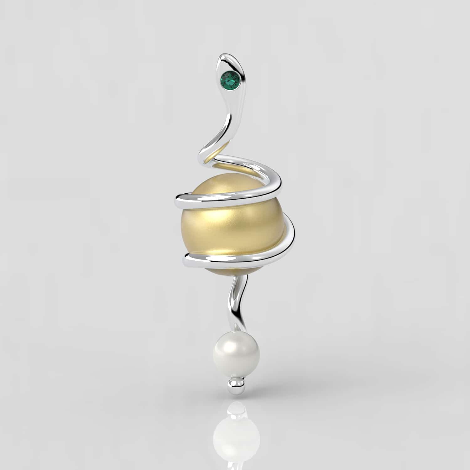 Kleopatra Sarı Güney Denizi İncili Kolye