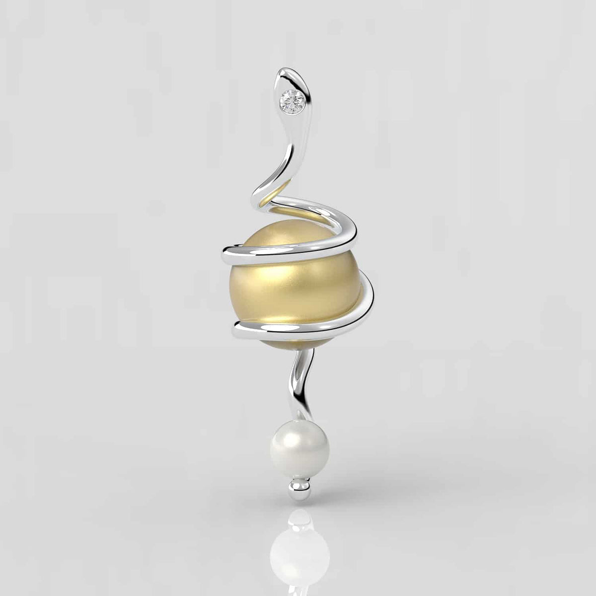 Kleopatra Sarı Güney Denizi İncili Kolye