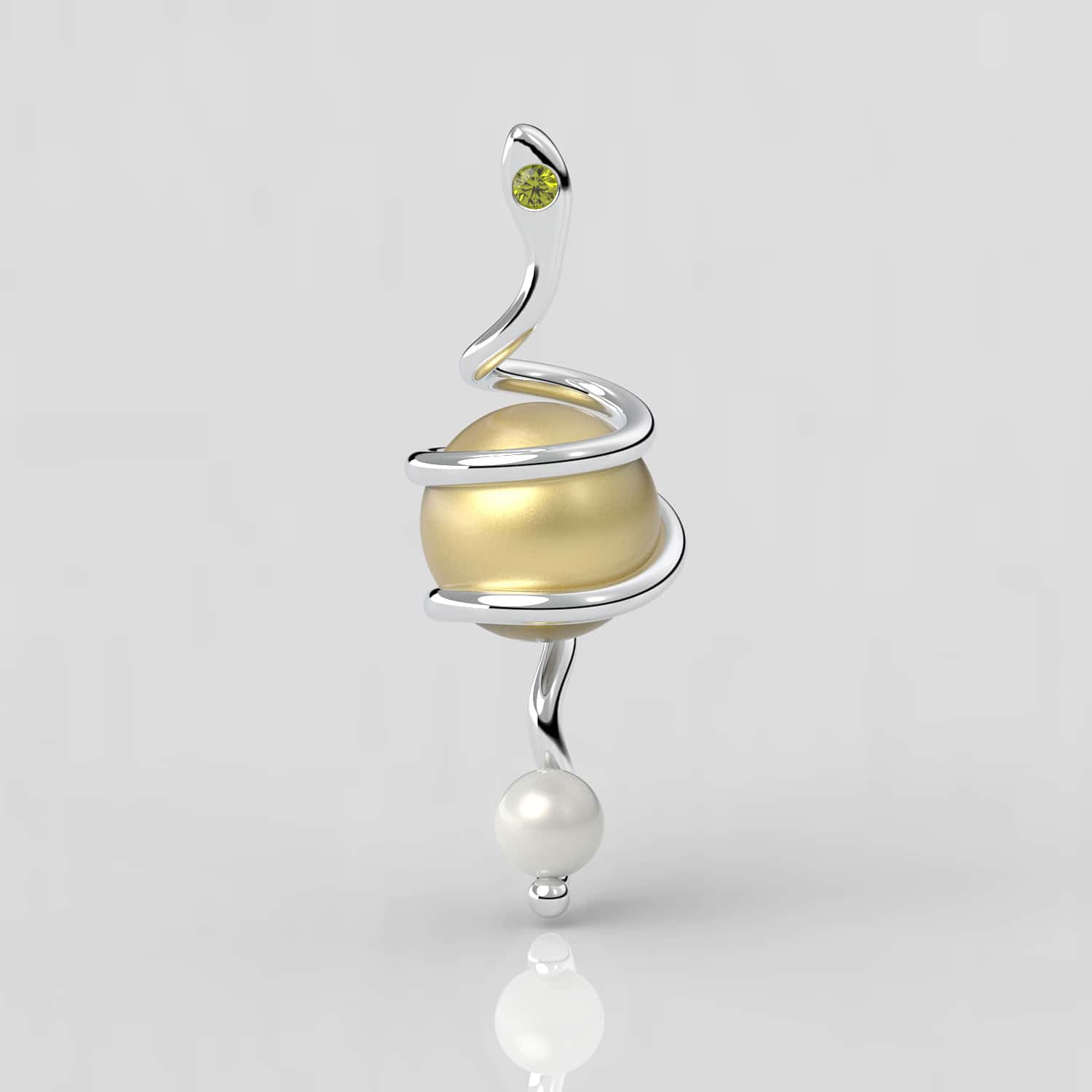 Kleopatra Sarı Güney Denizi İncili Kolye