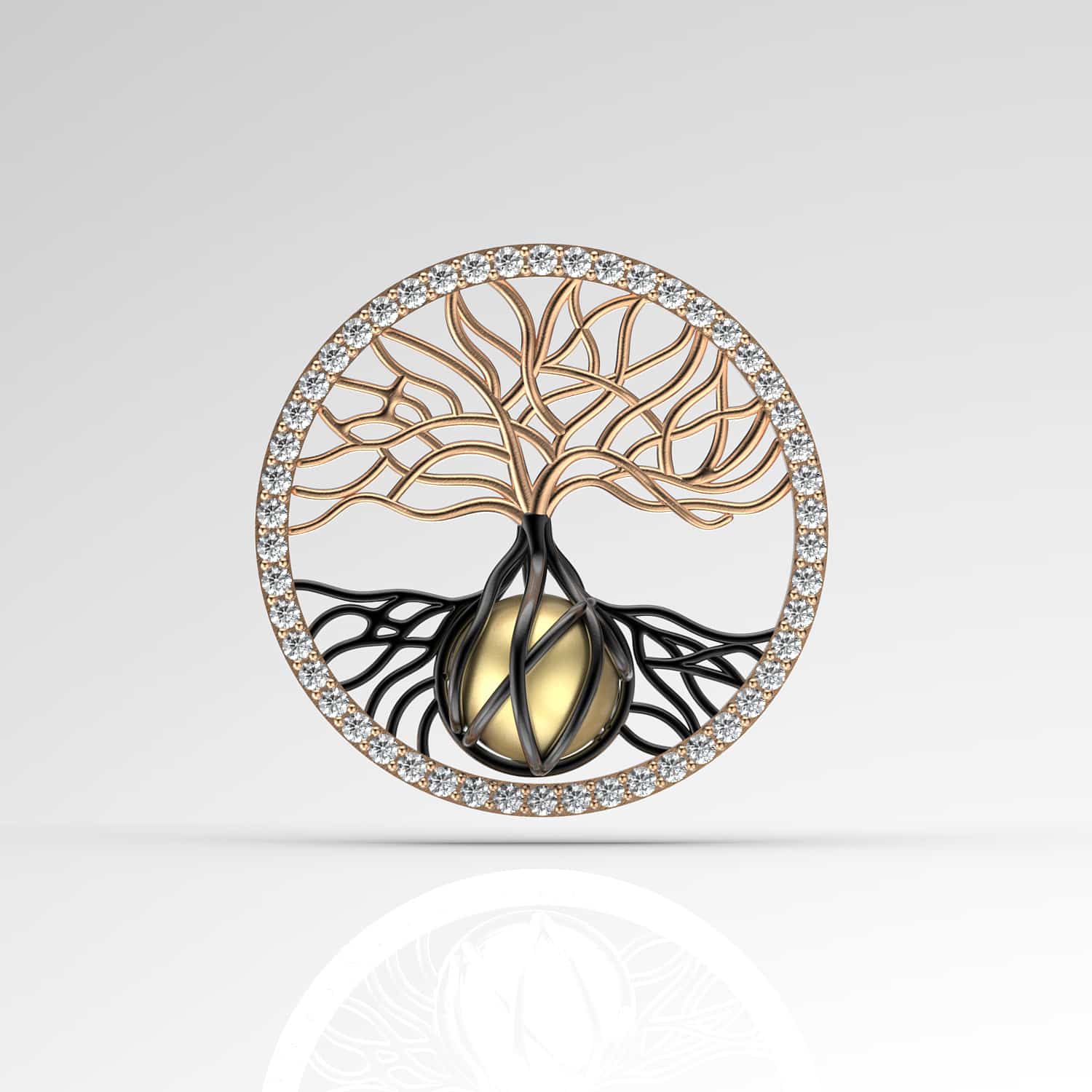 Yaşam Sarı Güney Denizi İncili Kolye