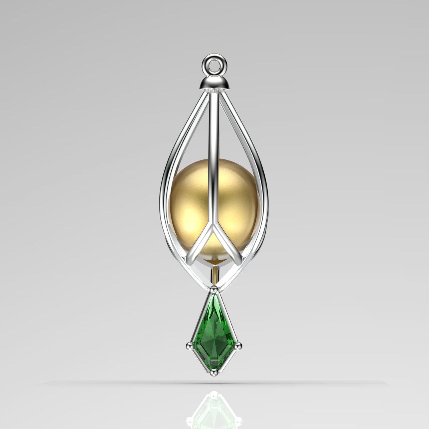 Zade Sarı Güney Denizi İncili Kolye