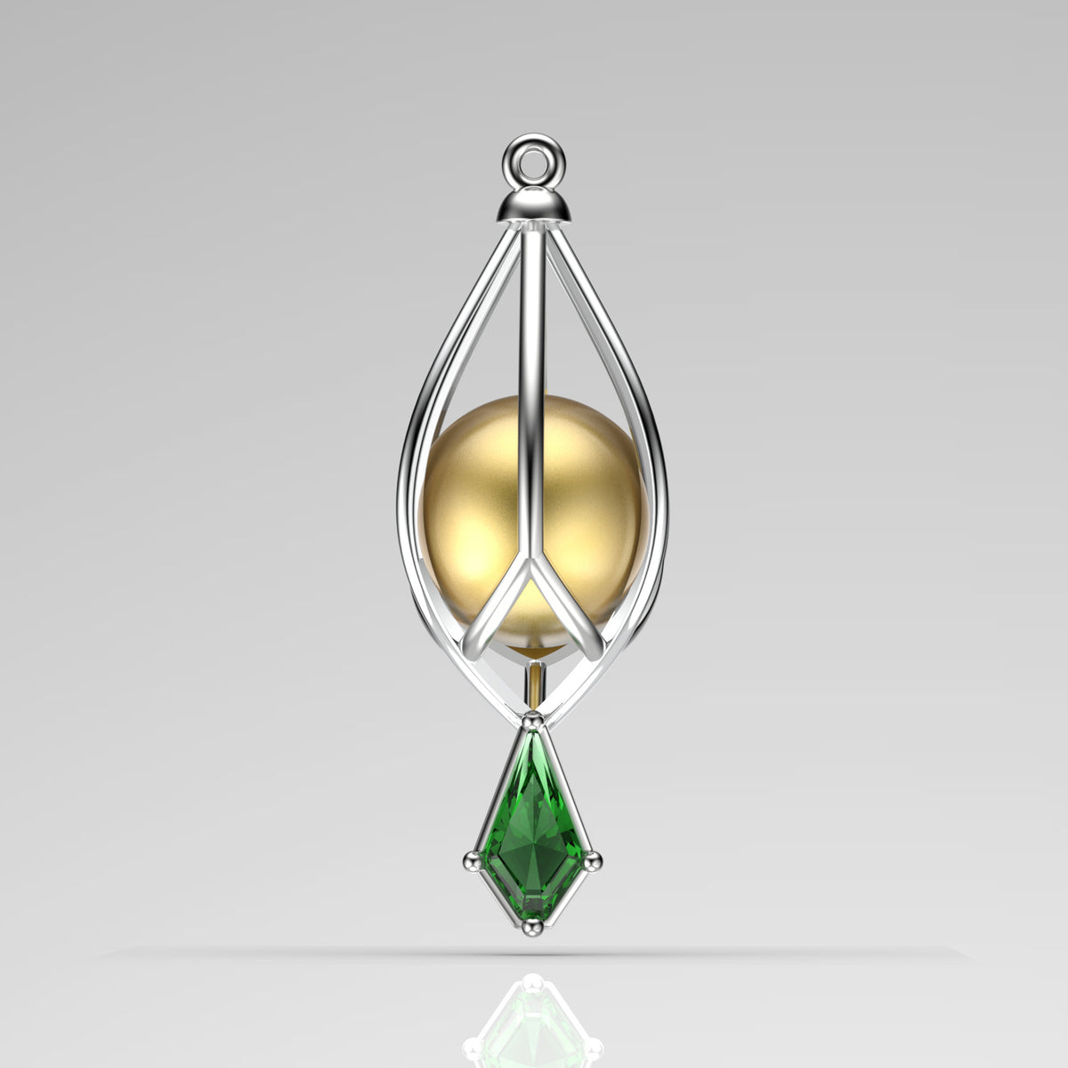 Zade Sarı Güney Denizi İncili Kolye