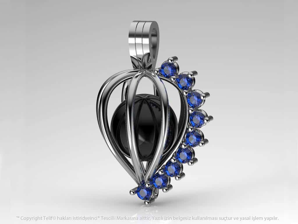 Efsane Tahiti Siyah İncili Kolye