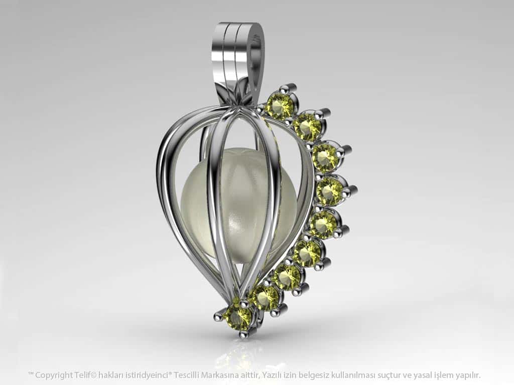 Efsane Beyaz Güney Denizi İncili Kolye