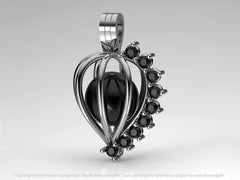 Efsane Tahiti Siyah İncili Kolye