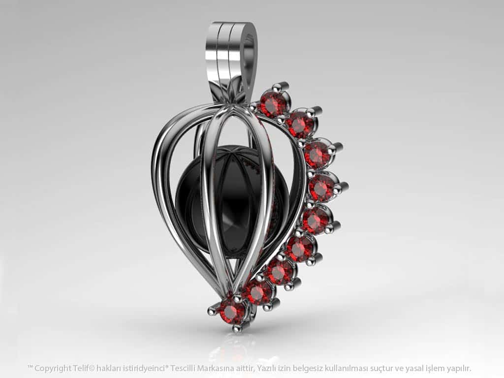 Efsane Tahiti Siyah İncili Kolye