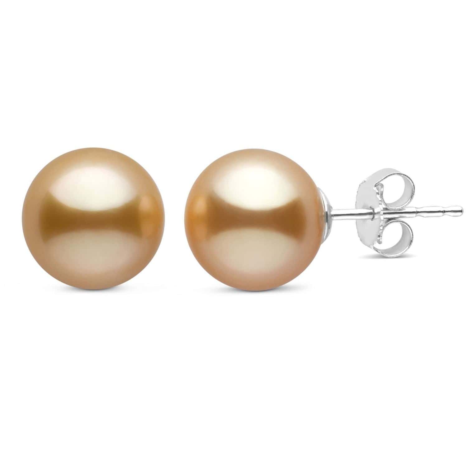 Sarı İnci Güney Denizi Top Küpe