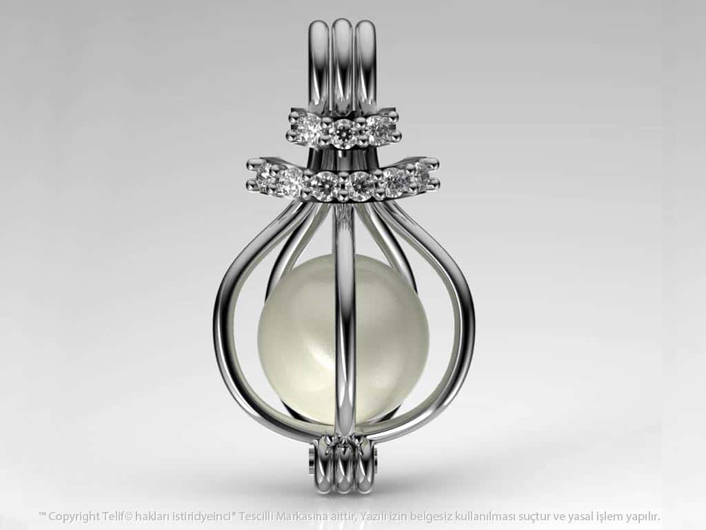 Beyaz Swarovski Hürrem Küpe Set