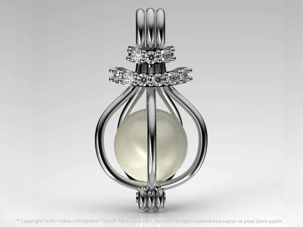 Beyaz Swarovski Hürrem Yüzüklü Set