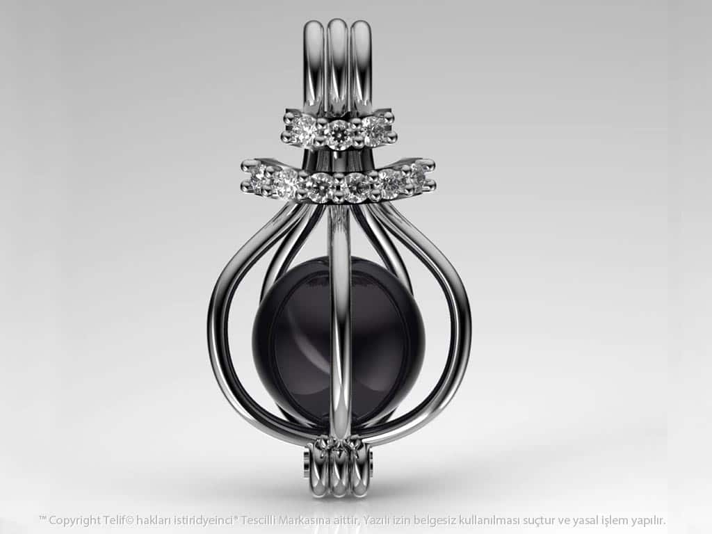 Hürrem Tahiti Siyah İncili Kolye