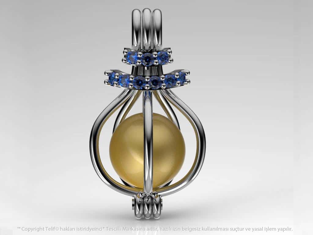 Hürrem Sarı Güney Denizi İncili Kolye