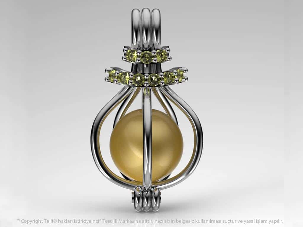 Hürrem Sarı Güney Denizi İncili Kolye