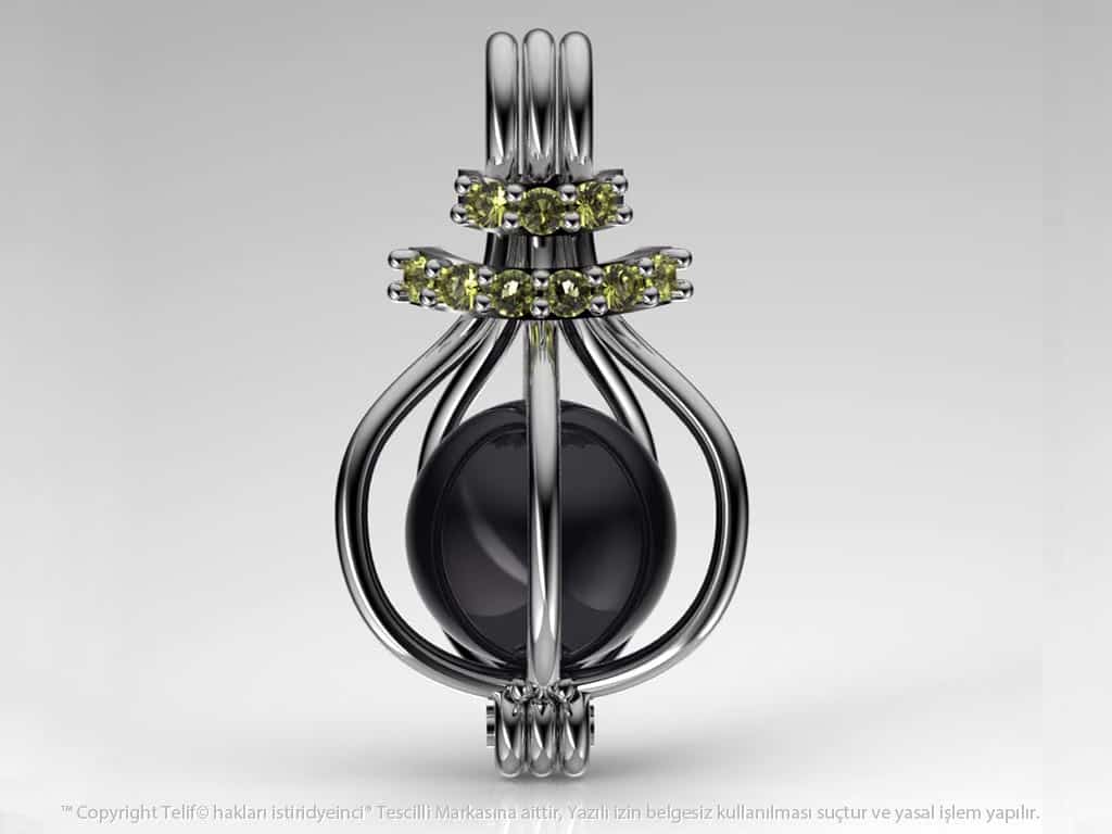 Hürrem Tahiti Siyah İncili Kolye