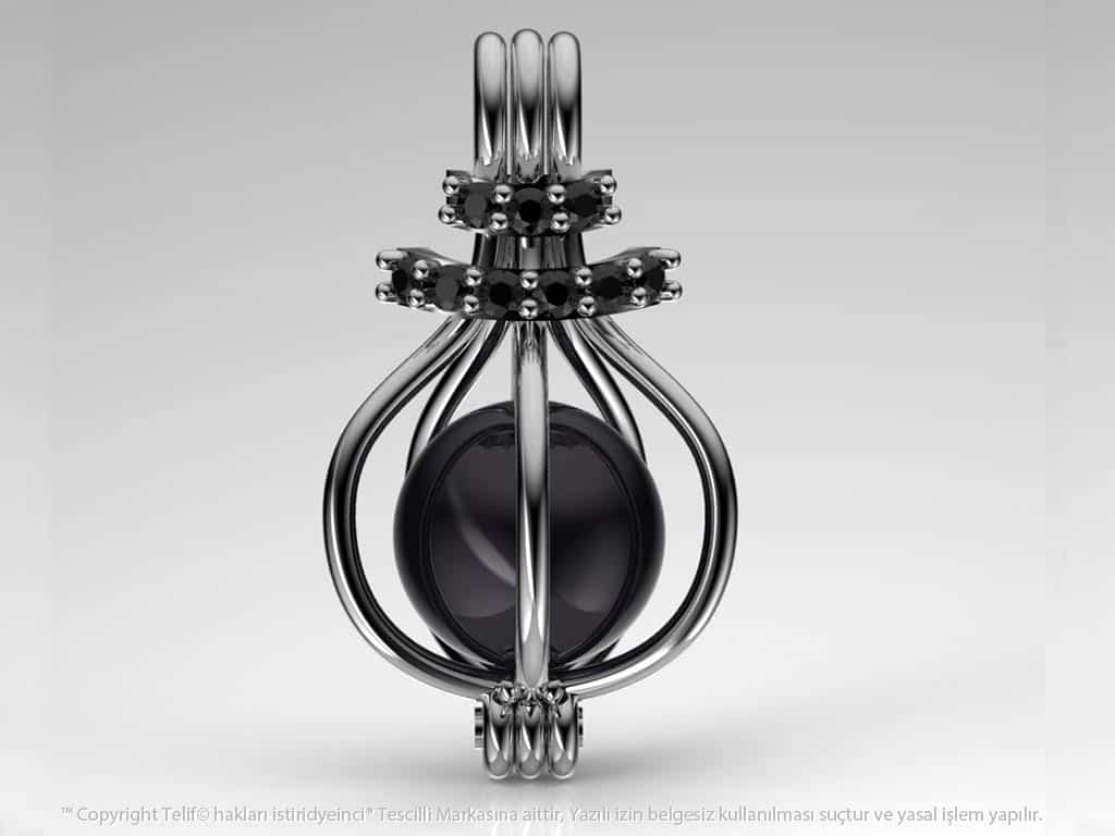 Hürrem Tahiti Siyah İncili Kolye