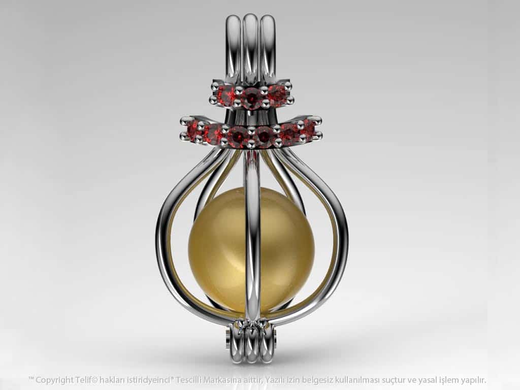 Hürrem Sarı Güney Denizi İncili Kolye